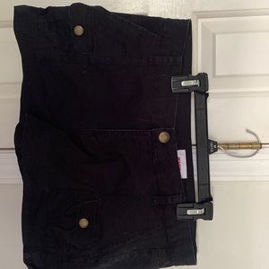 Juniors cargo shorts in black